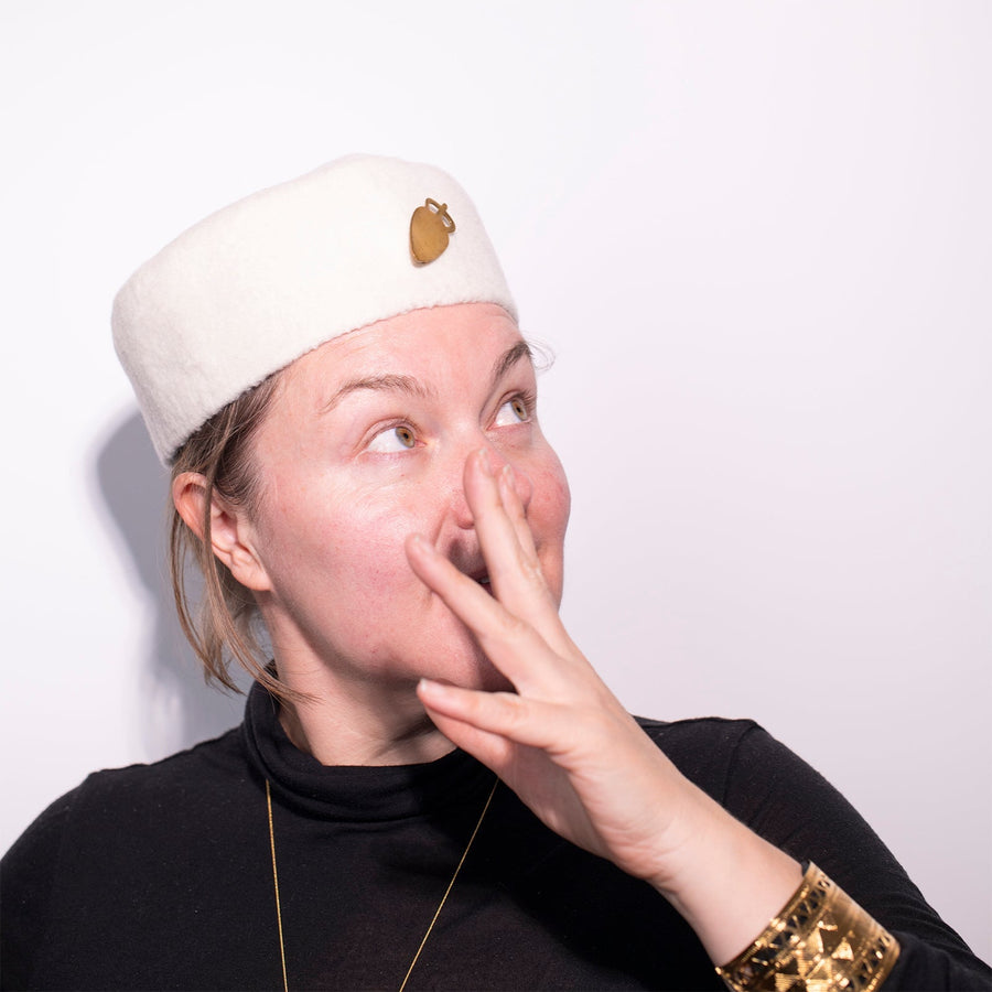 CHAPEAU BLANC CHAPEAU ombre claire