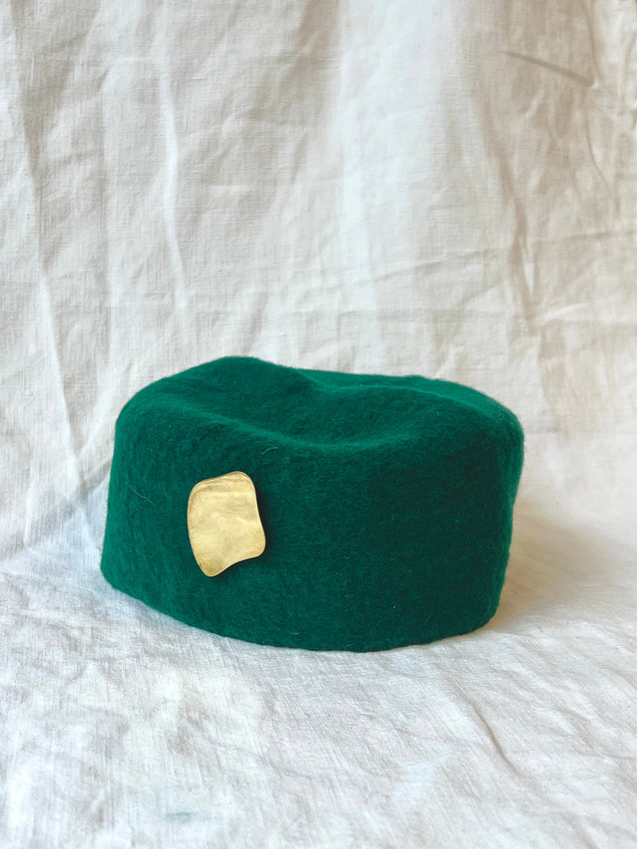 CHAPEAU VERT EMERAUDE CHAPEAU ombre claire