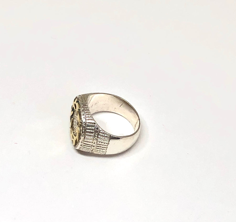 Chevaliere glycine BAGUE ombre claire