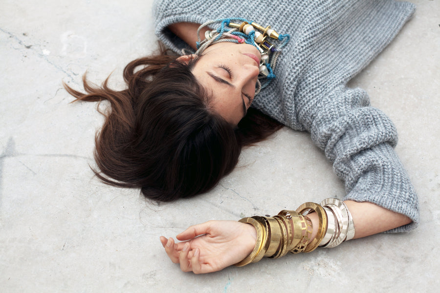 Collier Sphère Bronze COLLIER ombre claire 